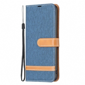 Leren Hoesje voor Xiaomi 13 Pro Met Ketting Band Van Stof En Leereffect
