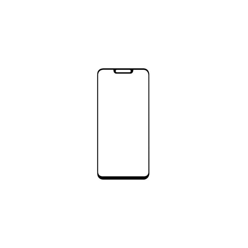 Asus Zenfone Max M2 - Schermbeschermer Van Gehard Glas Op Ware Grootte - Zwart