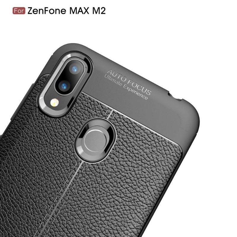 Hoesje voor Asus Zenfone Max M2 Afwerkingsgel Van Kunstleer