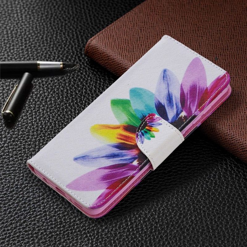 Cover voor Samsung Galaxy A21s Gekleurde Bloemblaadjes