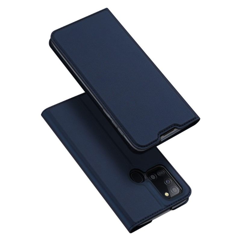 Flip Case voor Samsung Galaxy A21s Satijnen Coating