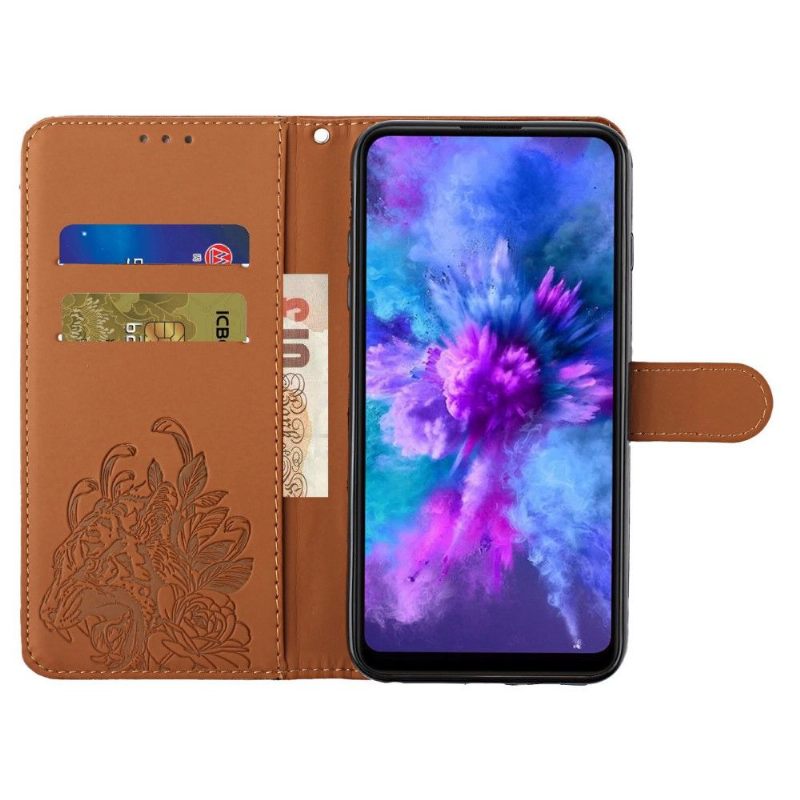 Flip Case voor Samsung Galaxy A21s Tijgerontwerp