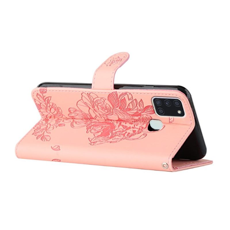 Flip Case voor Samsung Galaxy A21s Tijgerontwerp