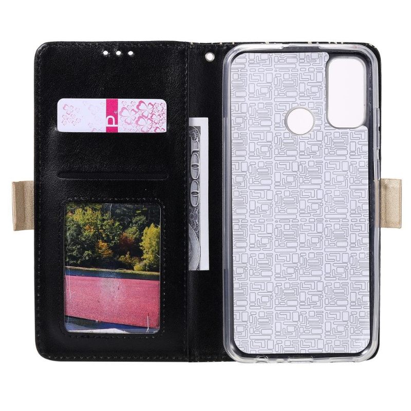 Folio-hoesje voor Samsung Galaxy A21s Bloemenkant