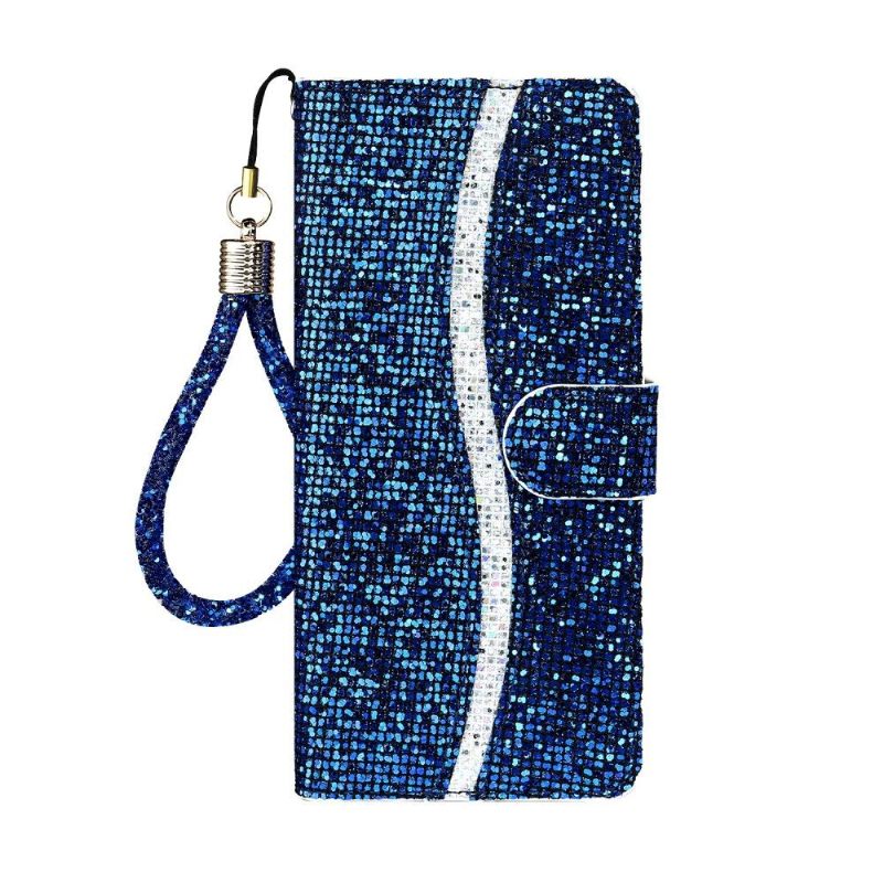 Folio-hoesje voor Samsung Galaxy A21s Glitterkaarthouder