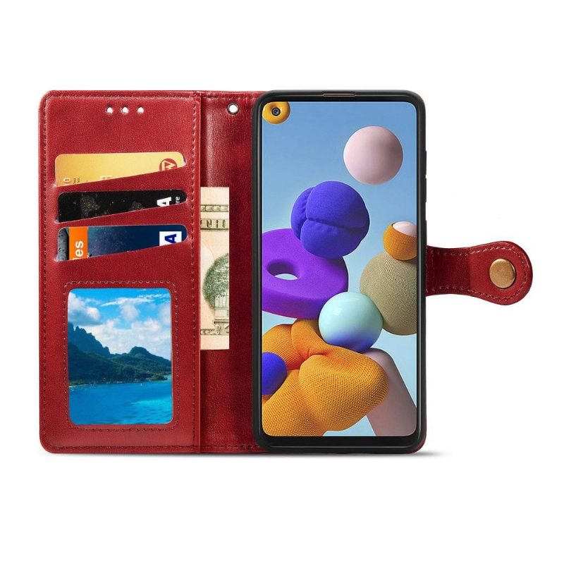 Folio-hoesje voor Samsung Galaxy A21s Indila Kunstleer Kaarthouder