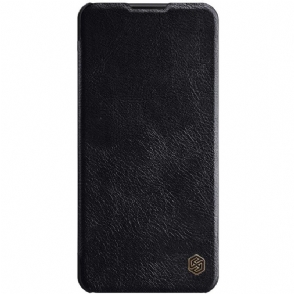 Folio-hoesje voor Samsung Galaxy A21s Qin-serie Leereffect