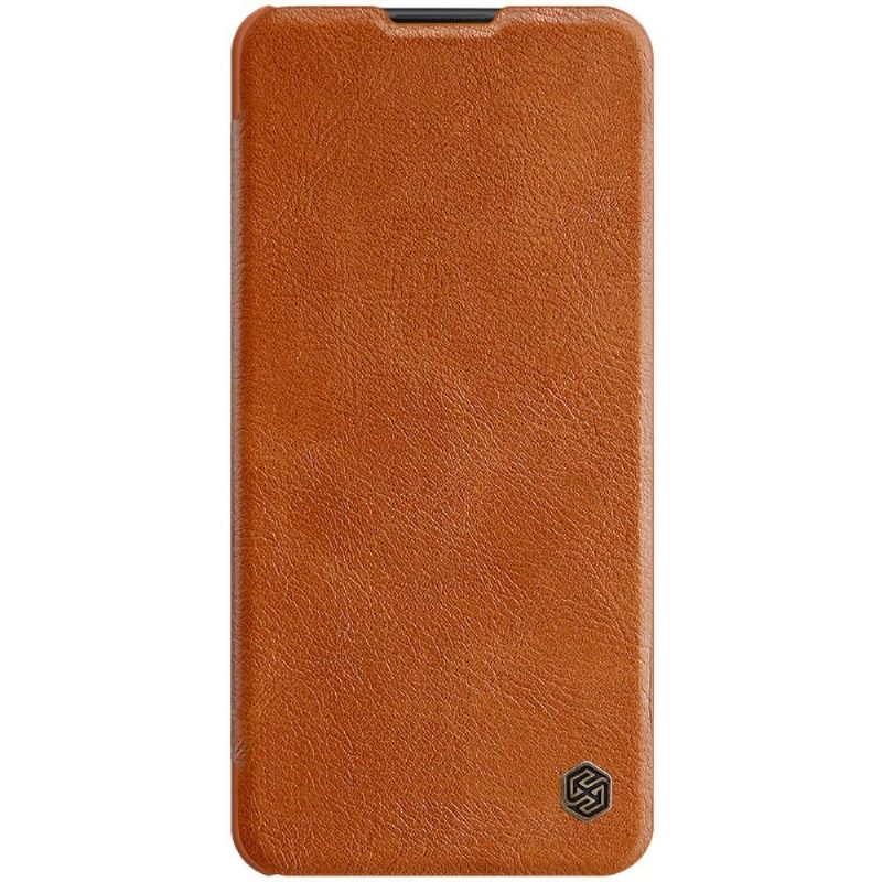 Folio-hoesje voor Samsung Galaxy A21s Qin-serie Leereffect