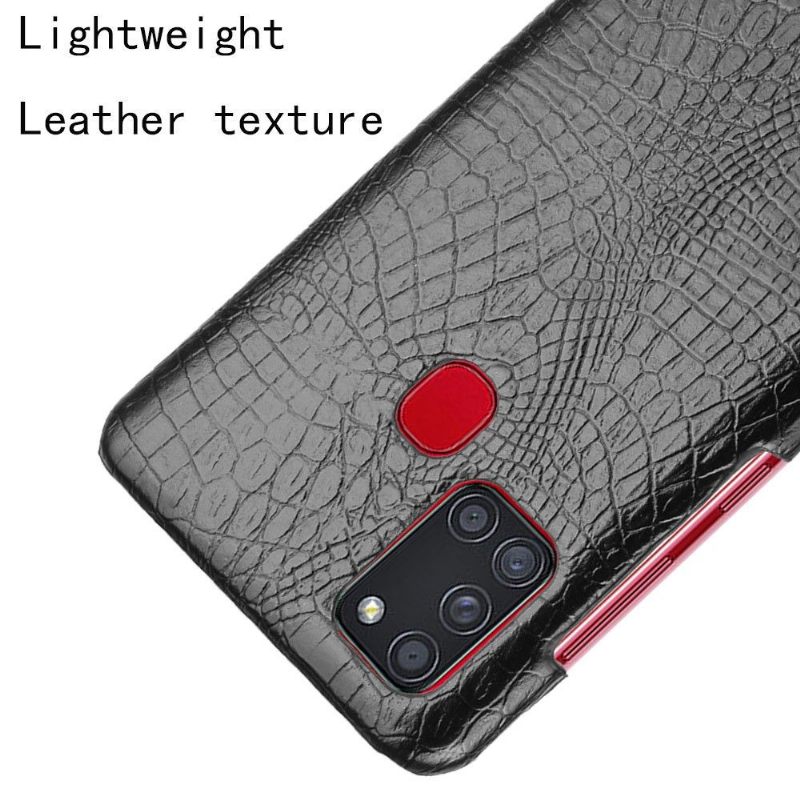 Hoesje voor Samsung Galaxy A21s Krokodil-effect