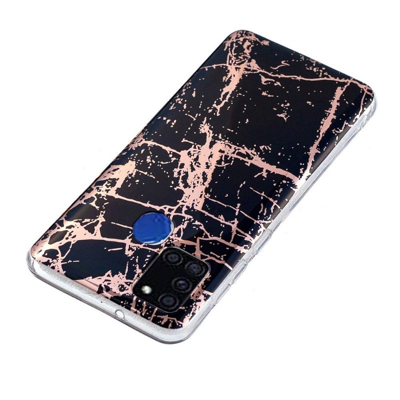 Hoesje voor Samsung Galaxy A21s Metaalmarmer