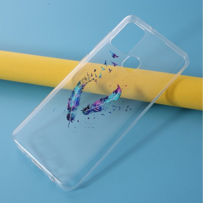 Hoesje voor Samsung Galaxy A21s Veren En Vogels