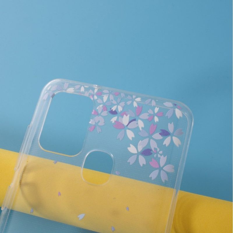 Hoesje voor Samsung Galaxy A21s Vlinders Bloemen