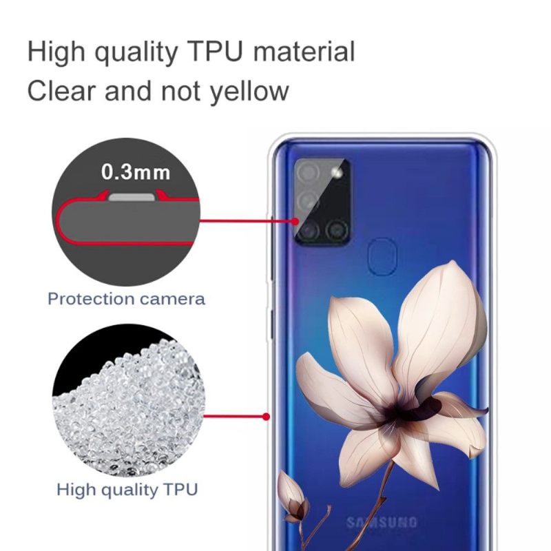 Telefoonhoesje voor Samsung Galaxy A21s Wilde Bloem