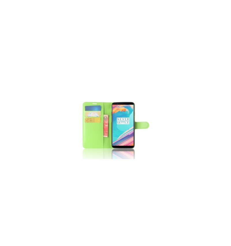 Flip Case voor OnePlus 5T Portemonnee Leren Leerstijl