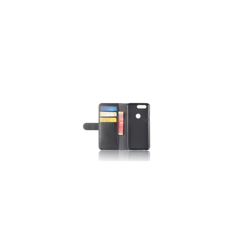 Folio-hoesje voor OnePlus 5T Premium Leder - Zwart