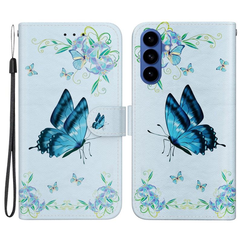Bescherming Hoesje Samsung Galaxy S26 Kleine Blauwe Vlinder