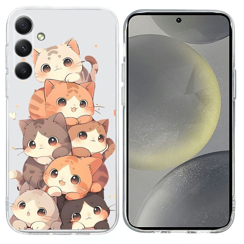 Case Hoesje Samsung Galaxy S26 Telefoonhoesje Meerdere Kittens