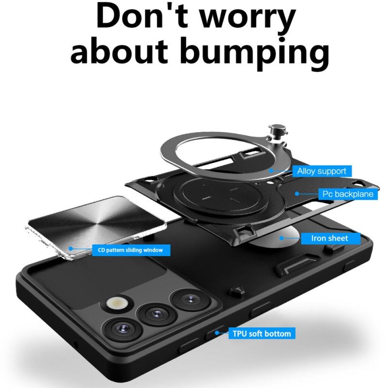 Case Hoesje Samsung Galaxy S26 Telefoonhoesje Schuifbare Camerastandaard En Hoes