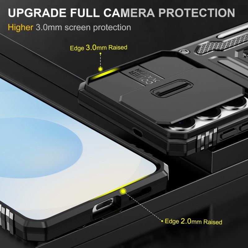 Case Hoesje Samsung Galaxy S26 Telefoonhoesje Standaard En Schuifbare Cameracover