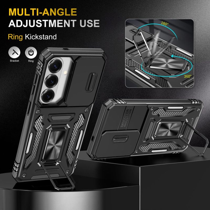 Case Hoesje Samsung Galaxy S26 Telefoonhoesje Standaard En Schuifbare Cameracover