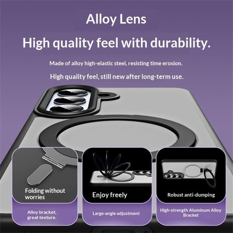 Cover Hoesje Samsung Galaxy S26 Telefoonhoesje Geïntegreerde Magnetische Houder