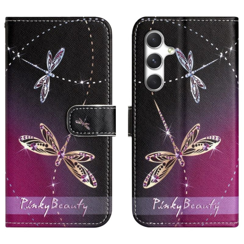 Flip Case Leren Samsung Galaxy S26 Libellen