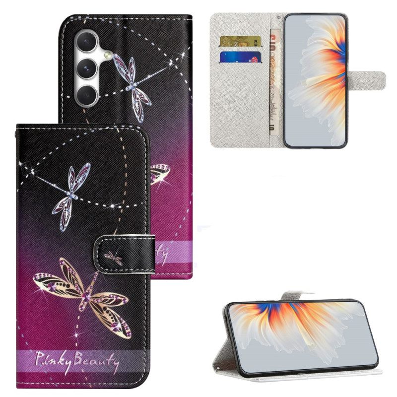 Flip Case Leren Samsung Galaxy S26 Libellen