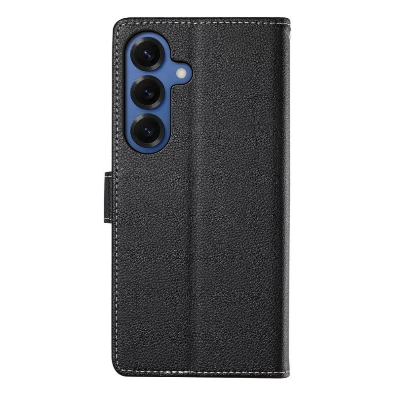 Flip Case Leren Samsung Galaxy S26 Lychee-textuur