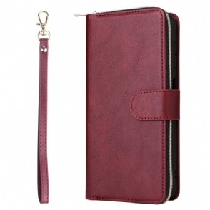 Flip Case Leren Samsung Galaxy S26 Portemonnee Met Ritssluiting