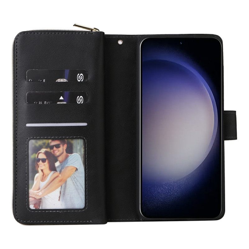 Flip Case Leren Samsung Galaxy S26 Portemonnee Met Ritssluiting