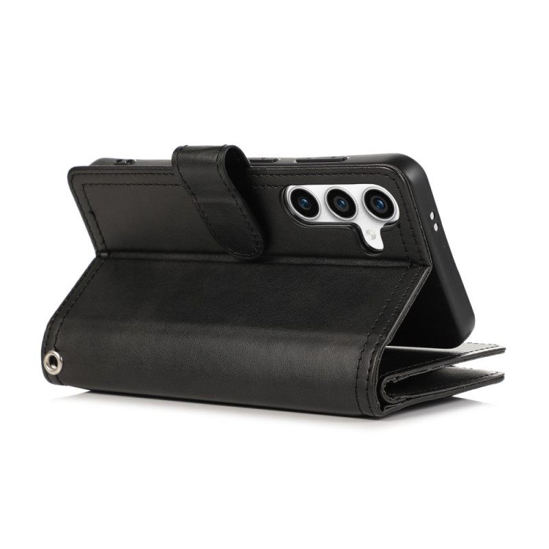 Folio-hoesje Samsung Galaxy S26 Magnetische Portemonnee En Koord