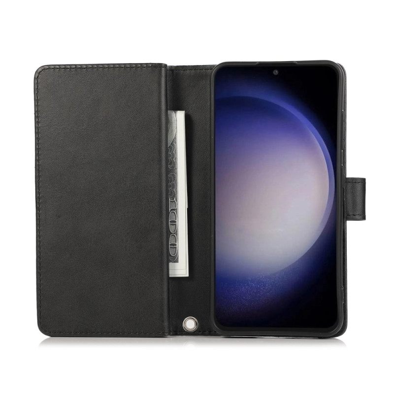 Folio-hoesje Samsung Galaxy S26 Magnetische Portemonnee En Koord