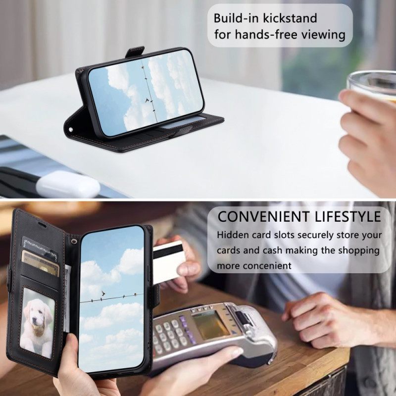 Folio-hoesje Samsung Galaxy S26 Telefoonhoesje Gewatteerd Met Bandje