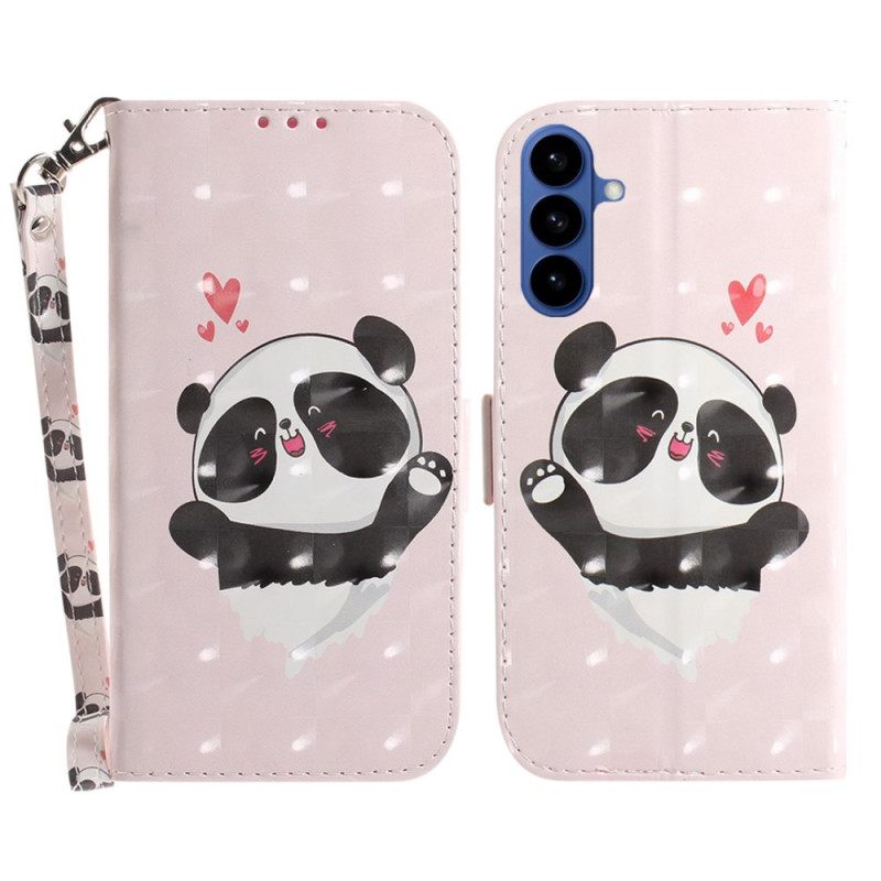 Folio-hoesje Samsung Galaxy S26 Telefoonhoesje Panda Liefde