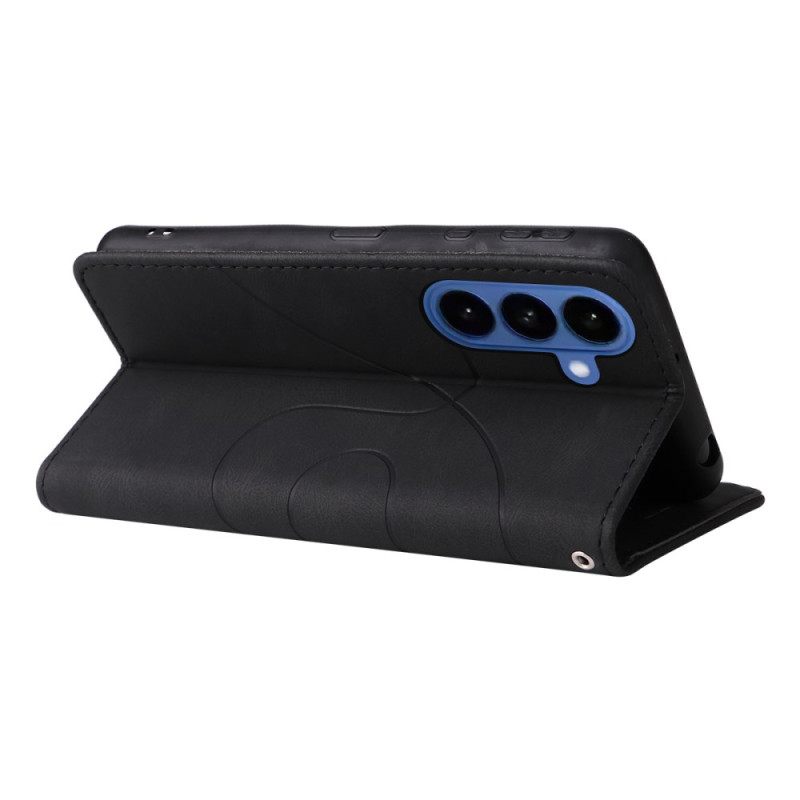 Folio-hoesje Samsung Galaxy S26 Telefoonhoesje Tweekleurig Golvend