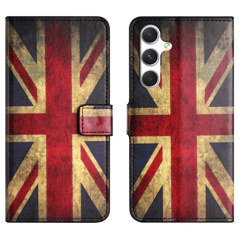 Folio-hoesje Samsung Galaxy S26 Telefoonhoesje Vintage Britse Vlag