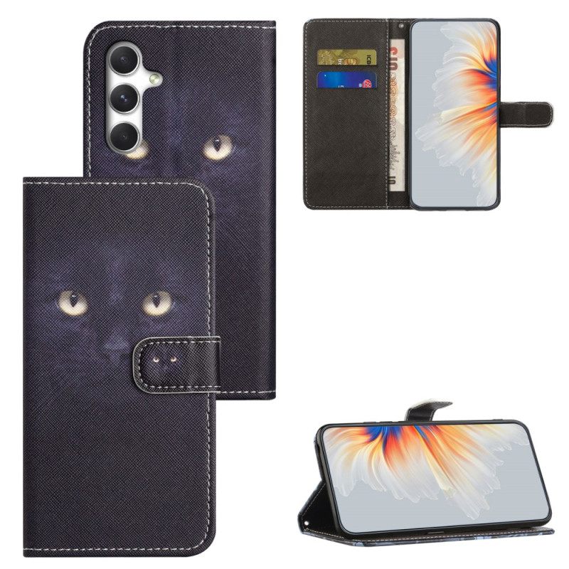 Folio-hoesje Samsung Galaxy S26 Telefoonhoesje Zwarte Kat