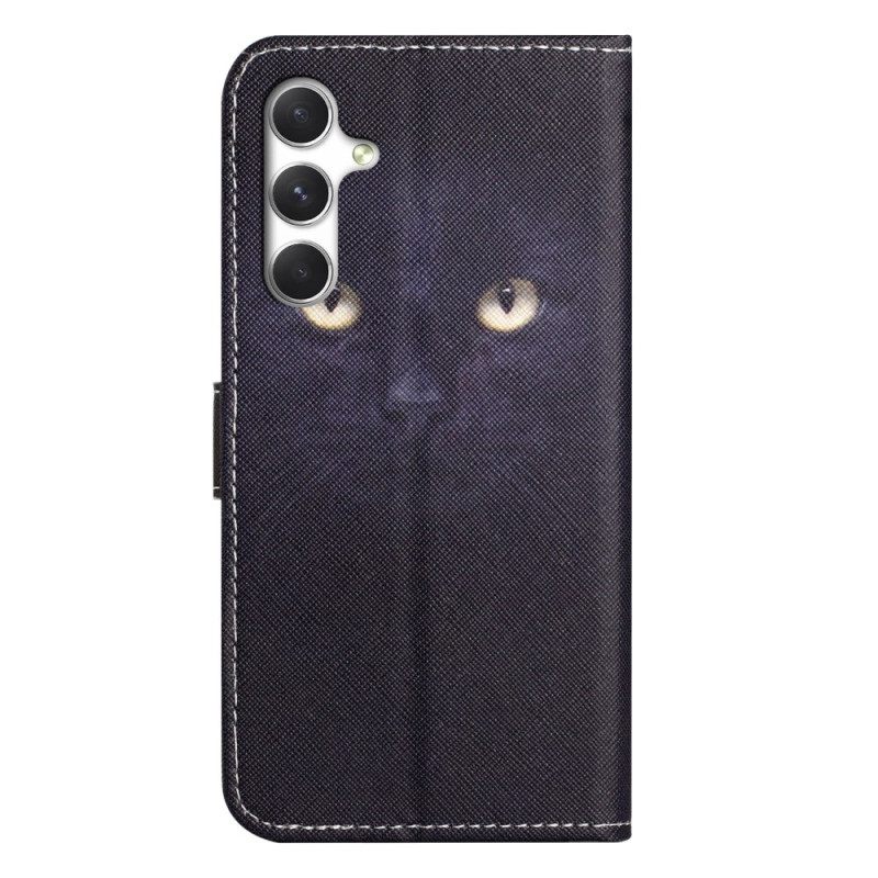 Folio-hoesje Samsung Galaxy S26 Telefoonhoesje Zwarte Kat