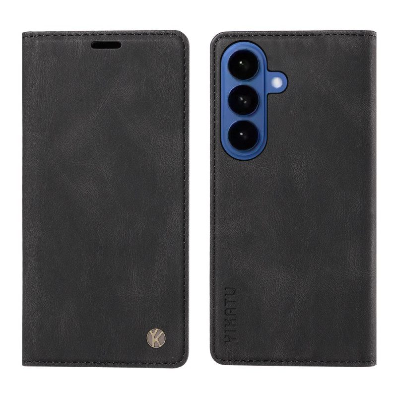 Folio-hoesje Samsung Galaxy S26 Yikatu Suède-effect