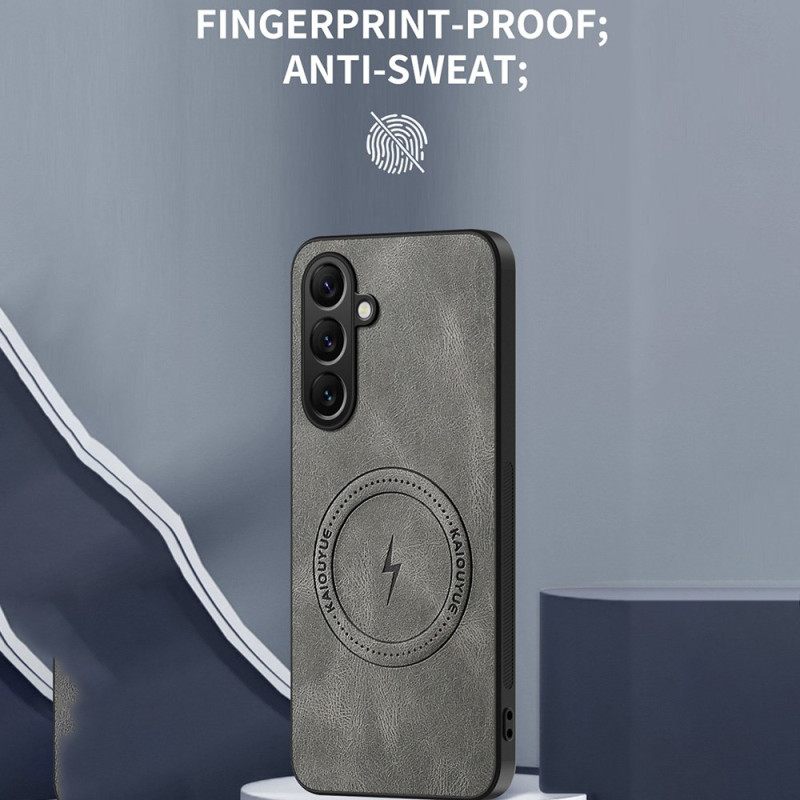 Hoesje Samsung Galaxy S26 Magnetisch Met Leerlook Bescherming Hoesje