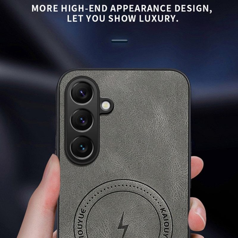 Hoesje Samsung Galaxy S26 Magnetisch Met Leerlook Bescherming Hoesje