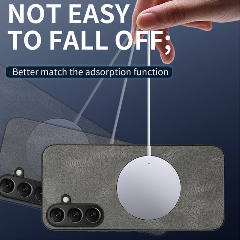 Hoesje Samsung Galaxy S26 Magnetische Nappa-textuur