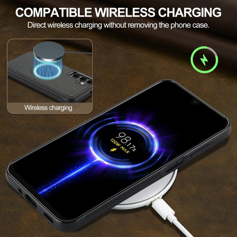 Hoesje Samsung Galaxy S26 Magnetische Portemonnee Met Leereffect Lc.imeeke