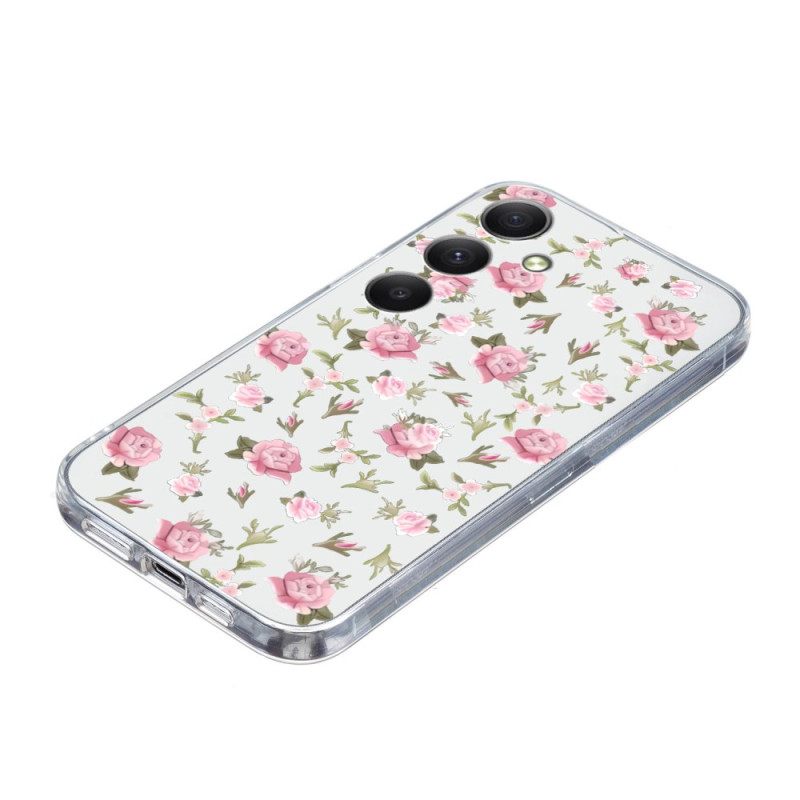 Hoesje Samsung Galaxy S26 Roze Bloemenpatroon