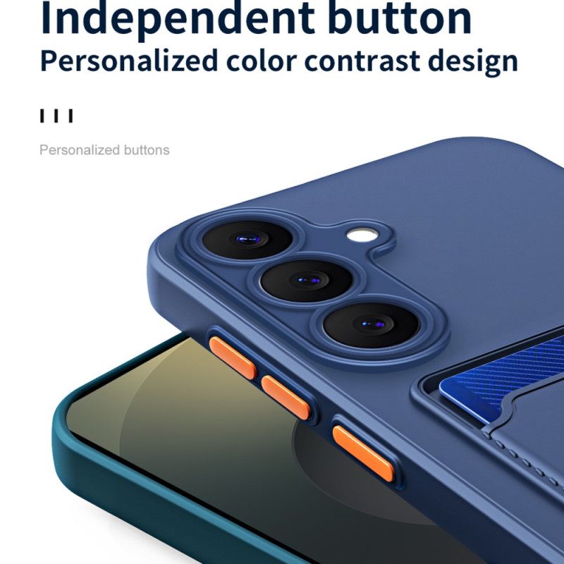 Hoesje Samsung Galaxy S26 Siliconen Met Kaarthouder Bescherming Hoesje