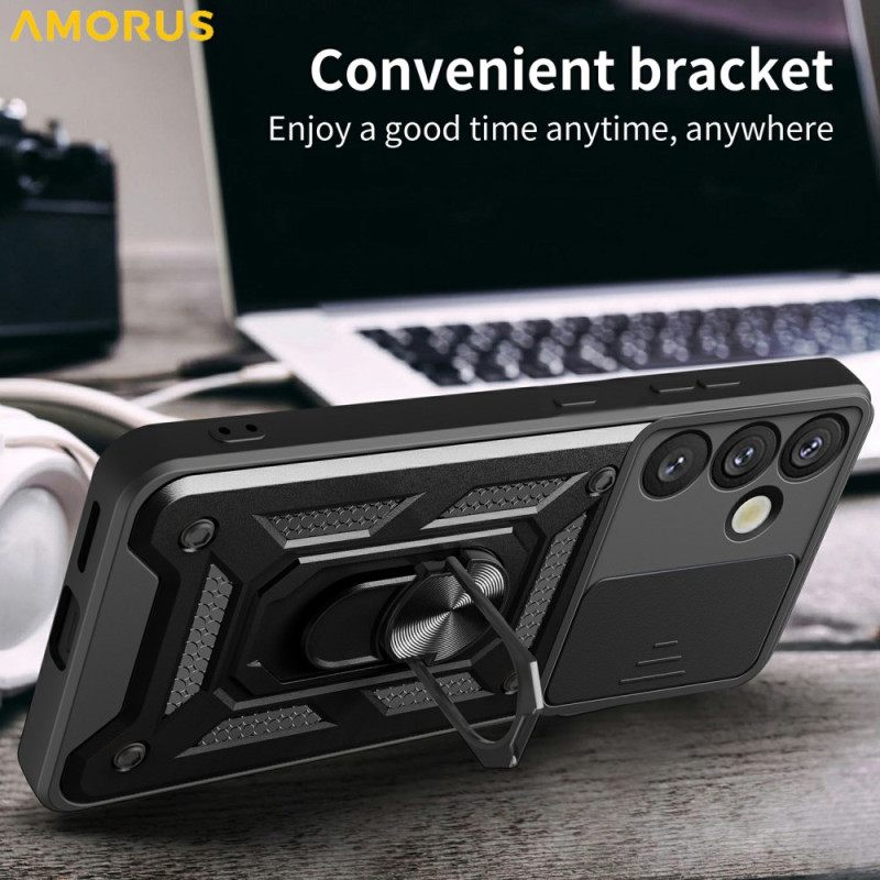 Hoesje Samsung Galaxy S26 Standaard En Verschuifbare Cameracover Bescherming Hoesje