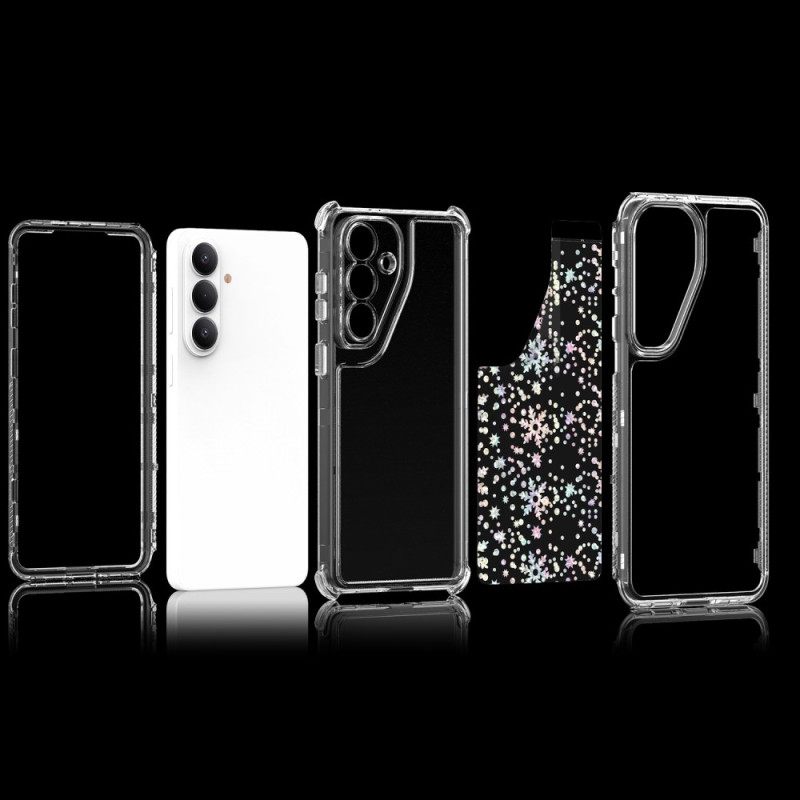 Hoesje Samsung Galaxy S26 Transparant Met Holografische Folie