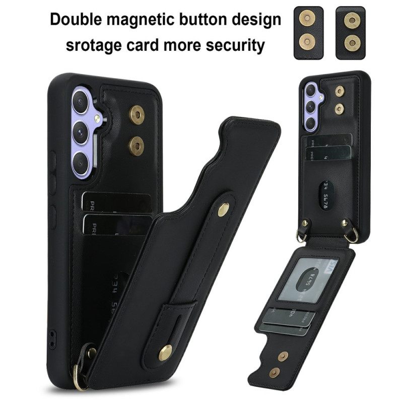 Hoesje Voor Samsung Galaxy S26 Kaarthouder En Schouderriem