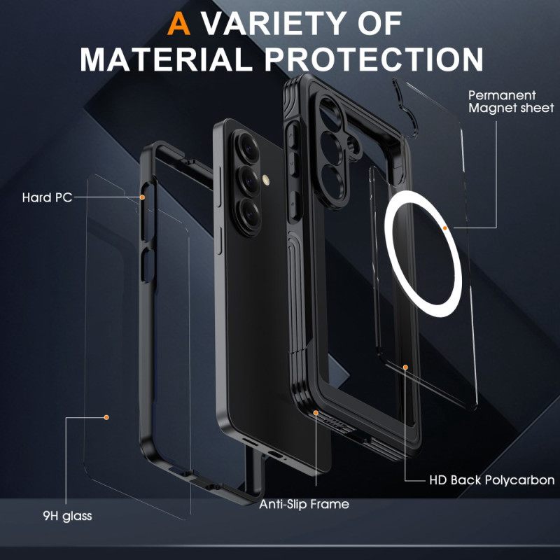 Hoesje Voor Samsung Galaxy S26 Magnetisch Met Beschermfolie Van Gehard Glas