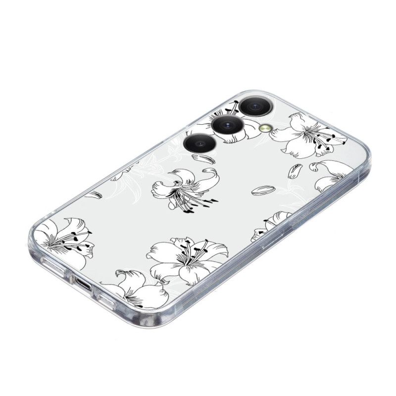 Hoesje Voor Samsung Galaxy S26 Witte Bloemen